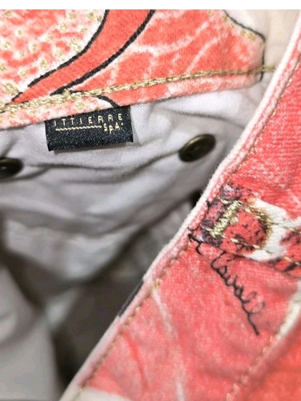 Just Cavalli Floral Print Flared Jeans Roberto Cavalli Pants Size 26 - Picture 9 of 12